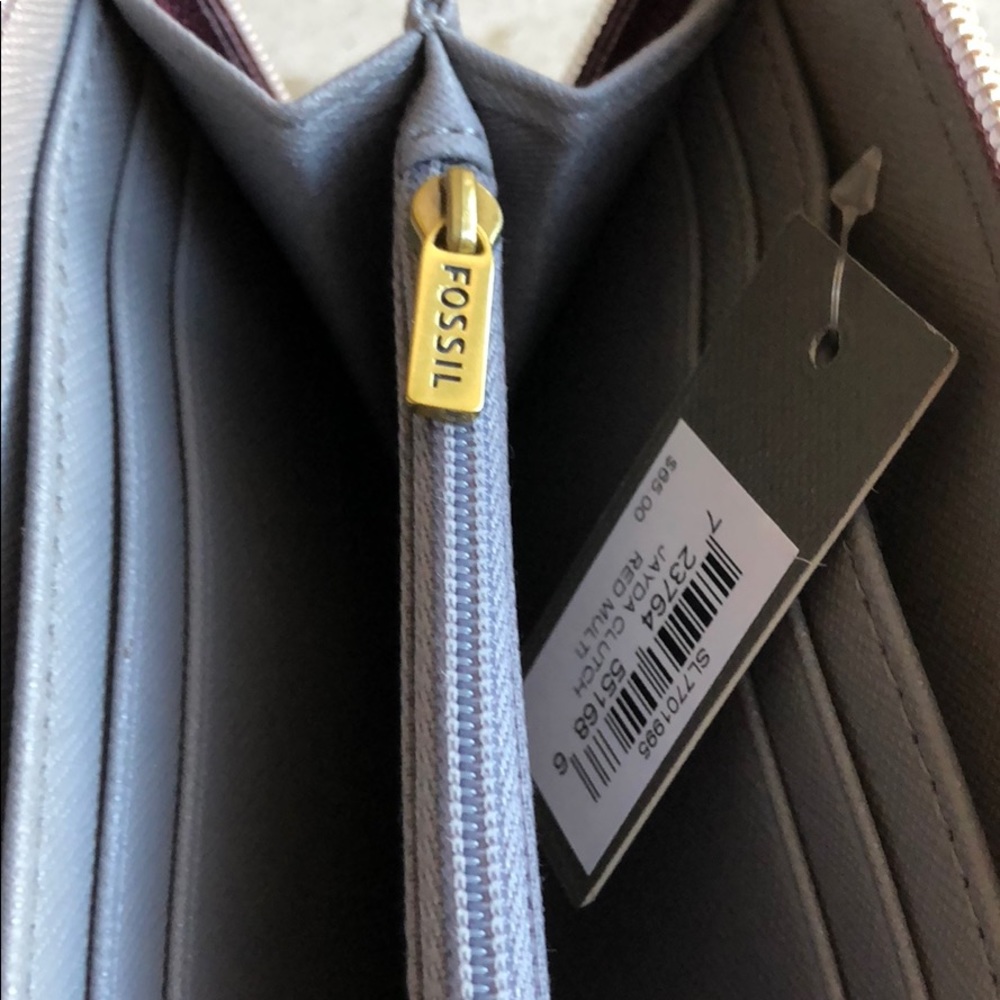 Fossil Red Multi Colorblock clutch wallet ❤️ - Picture 8 of 8